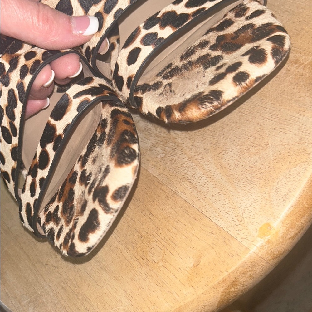 Antonio Melani Brown & Black Leather Sandals Strappy Slip-On Size 8.5 - Picture 8 of 12